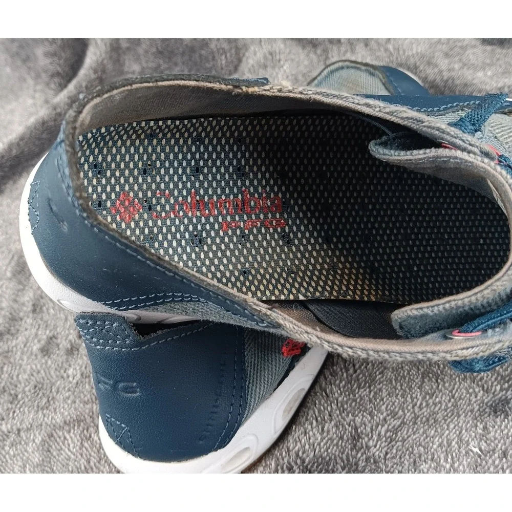 Columbia PFG Men's Wide Boat Shoes Water Shoes‎ Size 7 Blue Mesh Sneakers